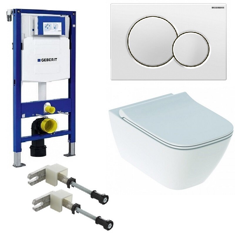 Изображение товара Инсталляция Geberit Duofix с унитазом Smyle Square и сиденьем микролифт, белый
