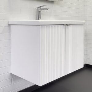 Изображение товара Тумба с раковиной Comfortу Лима 70П подвесная белая Soft-Touch Россия