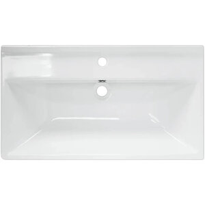 Изображение товара Раковина Aqwella Фест 80 см белая, встраиваемая, прямоугольная