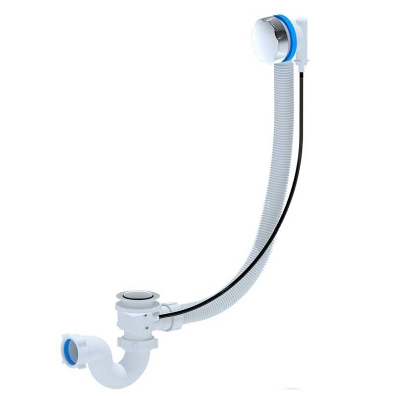 Изображение товара Слив-перелив для ванны Aquanet EMS701 70 см хром полуавтоматический