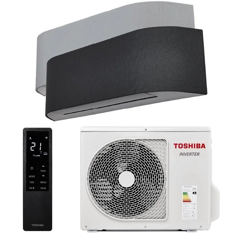 Изображение товара Кондиционер Toshiba Haori RAS-2M18G3AVG-E с двумя внутренними блоками и функцией обогрева