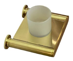 Изображение товара Стакан для щеток Ramonsoler Accesorios TAZ02OC с держателем, брашированное золото