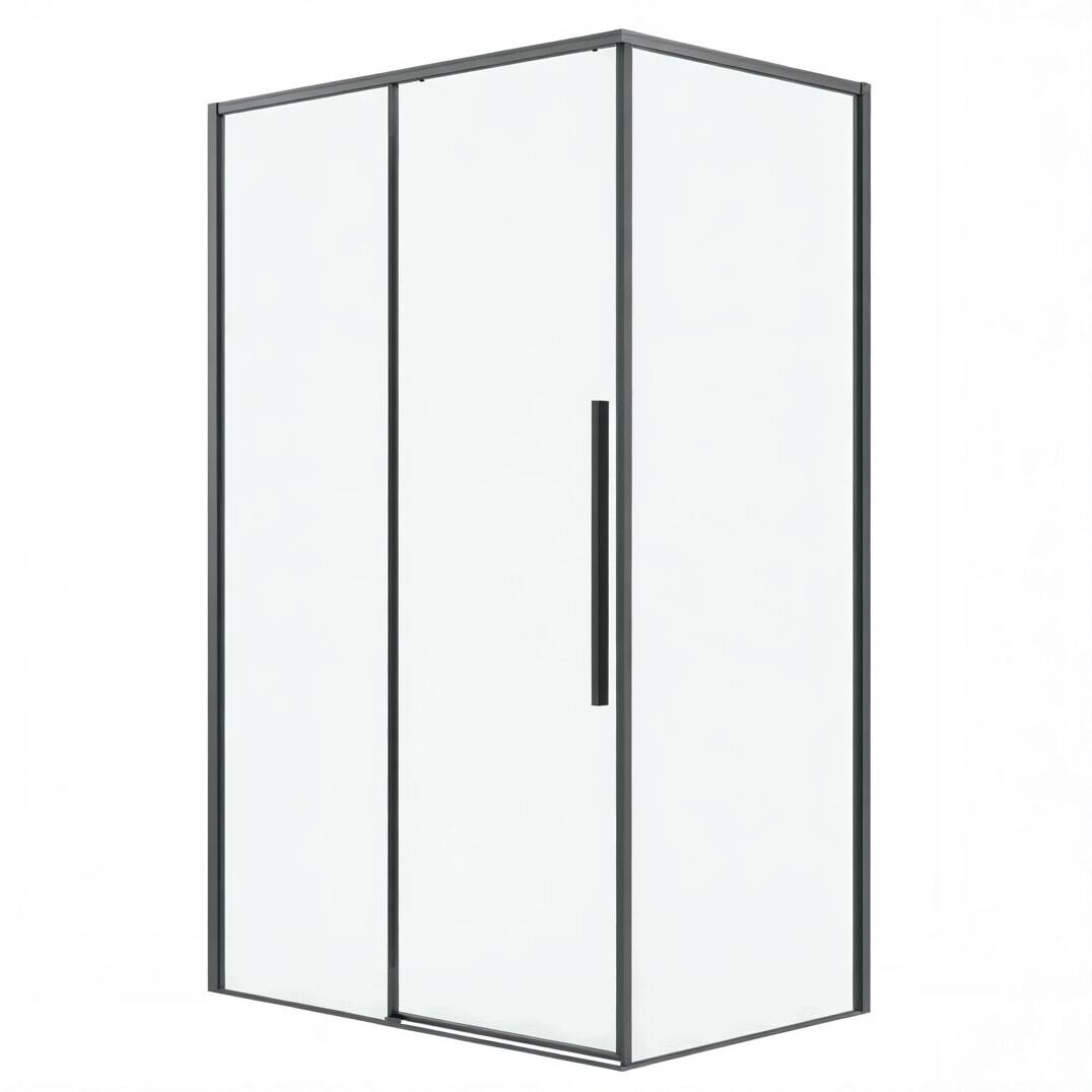 Изображение товара Душевой уголок Grossman Galaxy 120.K33.01.1090.42.00, 100 х 90 см, дверь раздвижная, стекло прозрачное, графит сатин Изображение товара Душевой уголок Grossman Galaxy 120.K33.01.1090.42.00, 100 х 90 см, дверь раздвижная, стекло прозрачное, графит сатин
