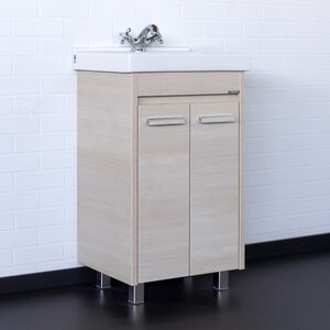 Изображение товара Тумба с раковиной Comforty Марио, 50 см, напольная, цвет сосна лоредо, 00-00008849 (00-00008849CF)