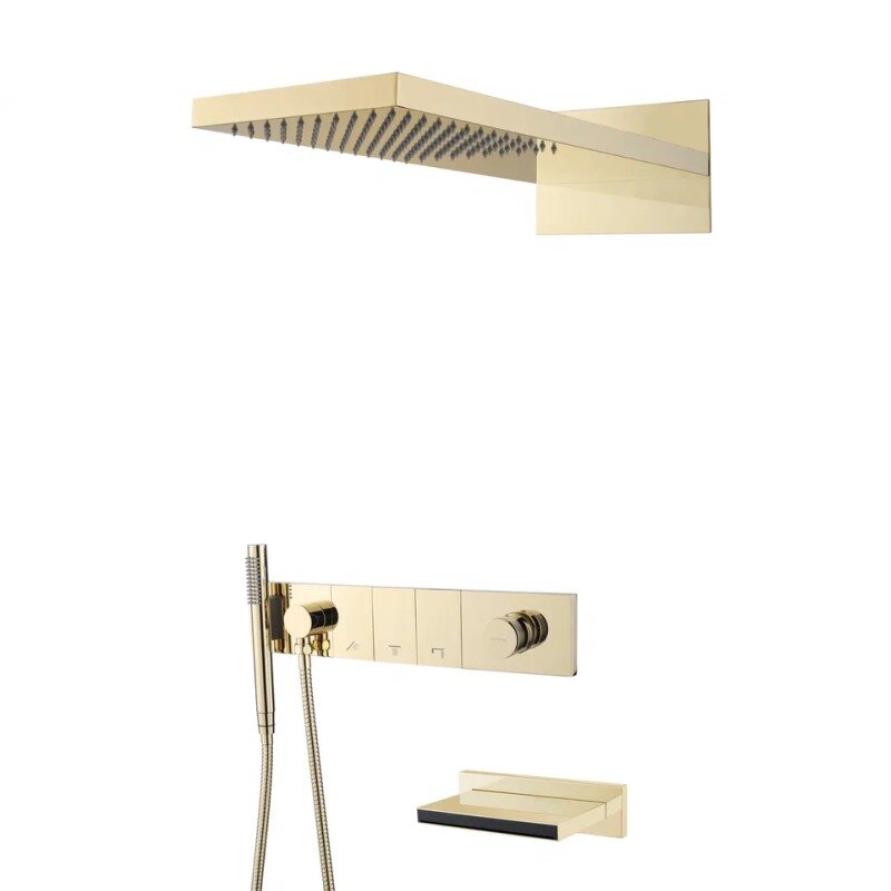 Изображение товара Душевая система Boheme Zodiac 132-2-MG Matt Gold для 3 потребителей