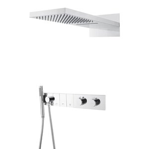 Изображение товара Душевая система Boheme Zodiac 133-CR термостатическая с верхним и ручным душем хром