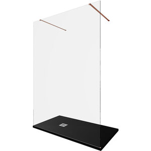 Изображение товара Душевая стенка Allen Brau Infinity 2 Walk In 140 см прозрачное стекло медь браш профиль