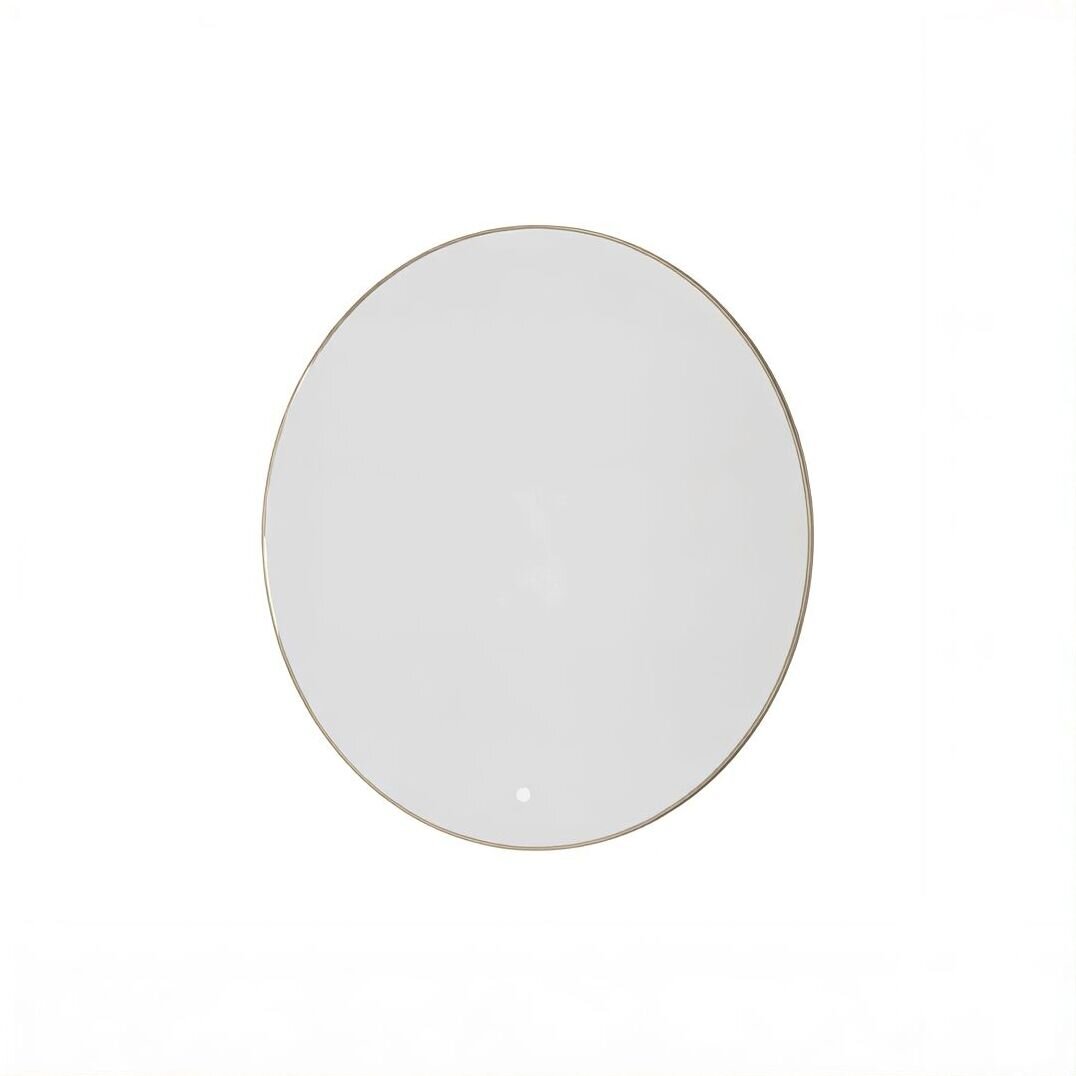 Изображение товара Зеркало Armadi Art Modern 545-80-G, 80 см, с подсветкой, сенсорный выключатель, антизапотевание, рама металл золото Изображение товара Зеркало Armadi Art Modern 545-80-G, 80 см, с подсветкой, сенсорный выключатель, антизапотевание, рама металл золото