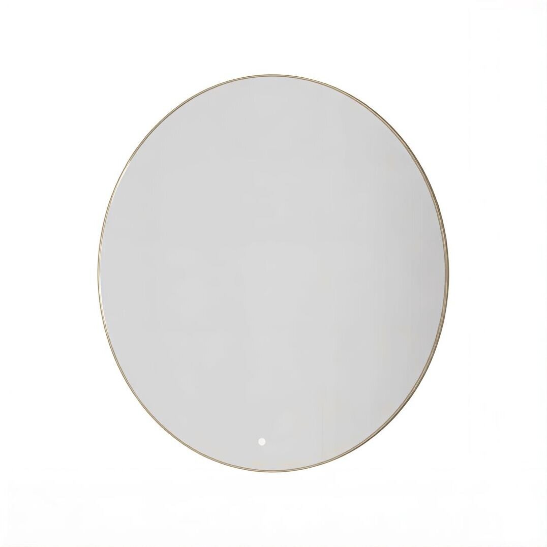 Изображение товара Зеркало Armadi Art Modern 545-100-G, 100 см, с подсветкой, сенсорный выключатель, антизапотевание, рама металл золото Изображение товара Зеркало Armadi Art Modern 545-100-G, 100 см, с подсветкой, сенсорный выключатель, антизапотевание, рама металл золото
