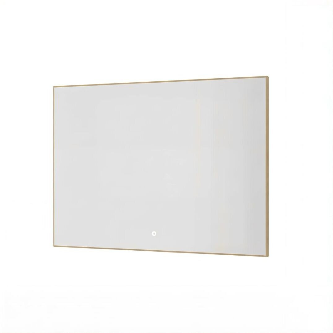 Изображение товара Зеркало Armadi Art Modern 543-100-G, 100 см, с подсветкой, сенсорный выключатель, антизапотевание, рама металл золото Изображение товара Зеркало Armadi Art Modern 543-100-G, 100 см, с подсветкой, сенсорный выключатель, антизапотевание, рама металл золото