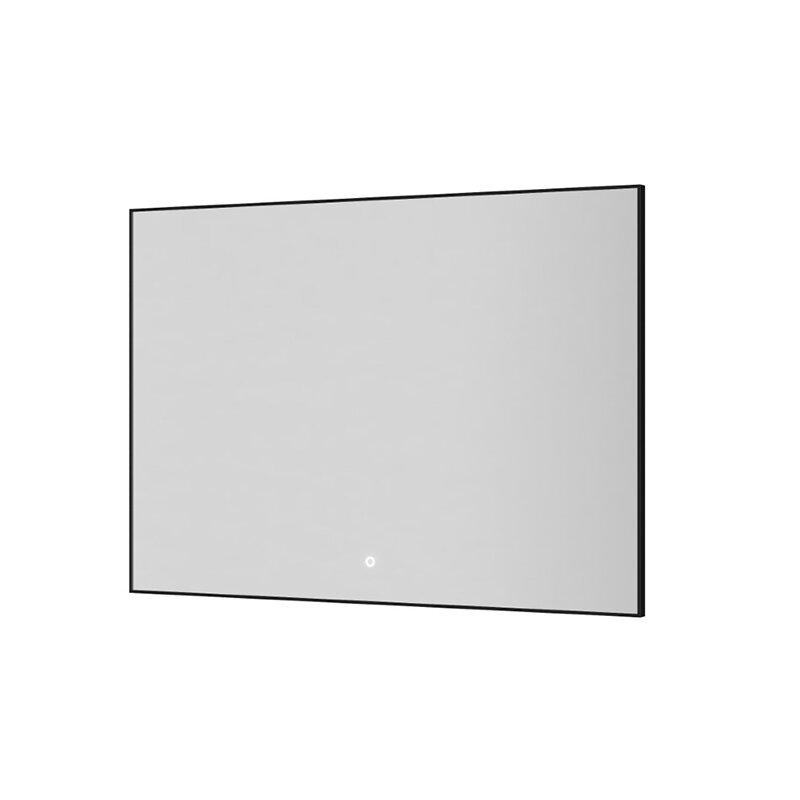 Изображение товара Зеркало Boheme 543-100-B, 100 см, с подсветкой, сенсорный выключатель, антизапотевание, рама металл черный матовый