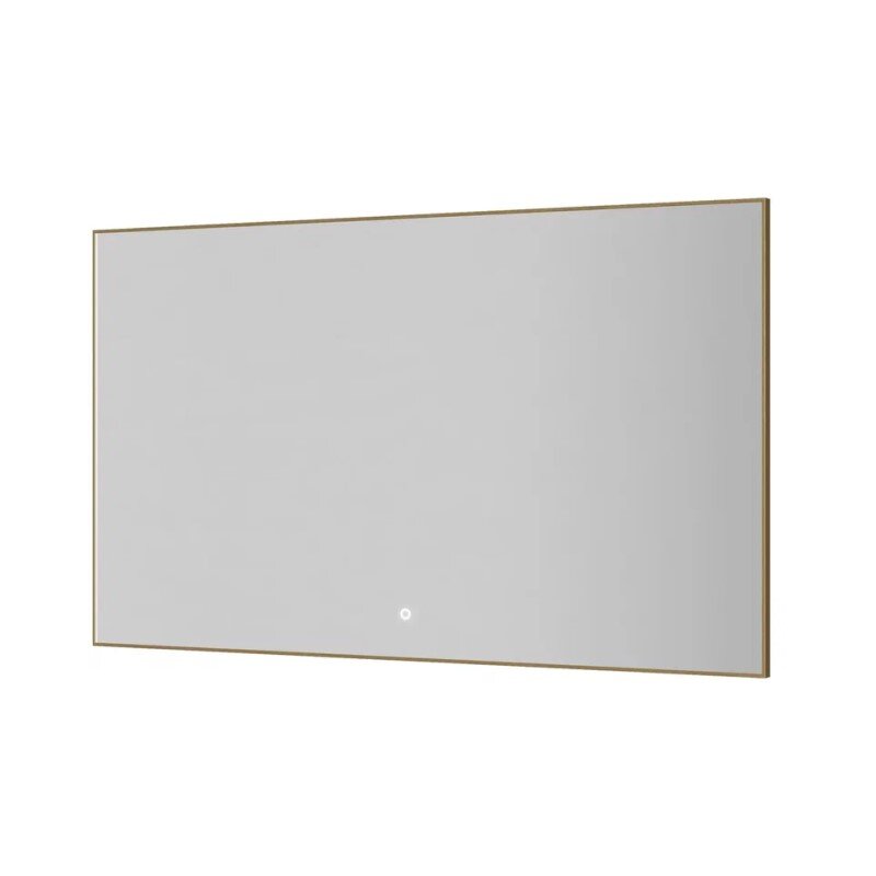 Изображение товара Зеркало Boheme 543-120-MG, 120 см, с подсветкой, сенсорный выключатель, антизапотевание, рама металл матовое золото