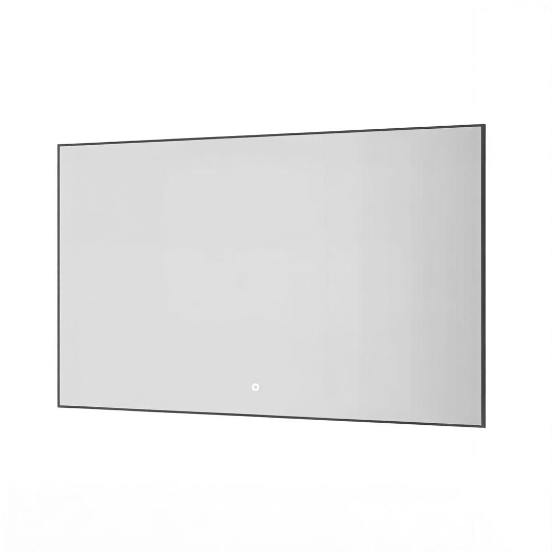 Изображение товара Зеркало Armadi Art Modern 543-120-GM, 120 см, с подсветкой, сенсорный выключатель, антизапотевание, рама металл графит матовый Gun Metal