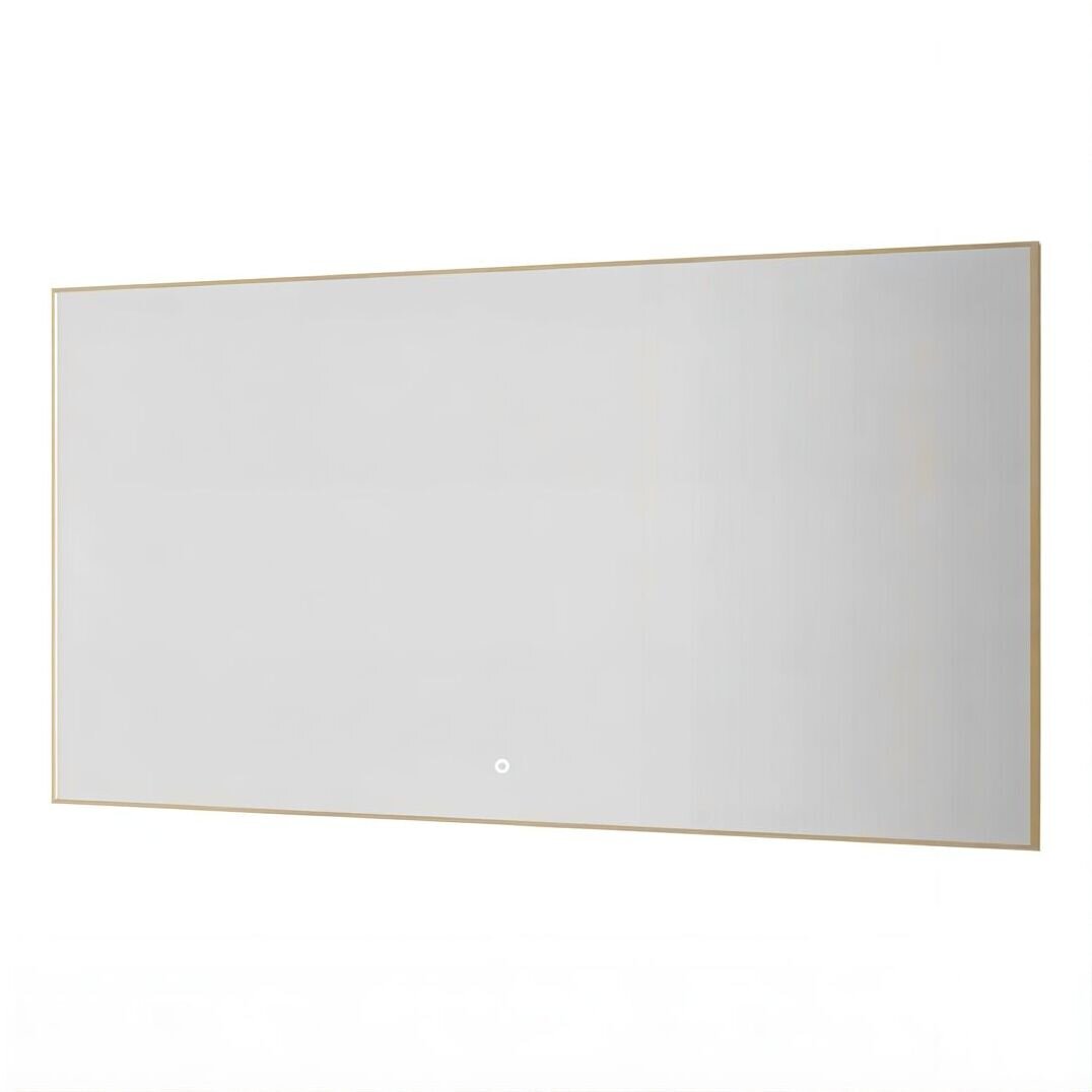 Изображение товара Зеркало Armadi Art Modern 543-140-G, 140 см, с подсветкой, сенсорный выключатель, антизапотевание, рама металл золото Изображение товара Зеркало Armadi Art Modern 543-140-G, 140 см, с подсветкой, сенсорный выключатель, антизапотевание, рама металл золото