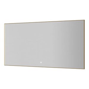 Изображение товара Зеркало Boheme 543-140-MG, 140 см, с подсветкой, сенсорный выключатель, антизапотевание, рама металл матовое золото
