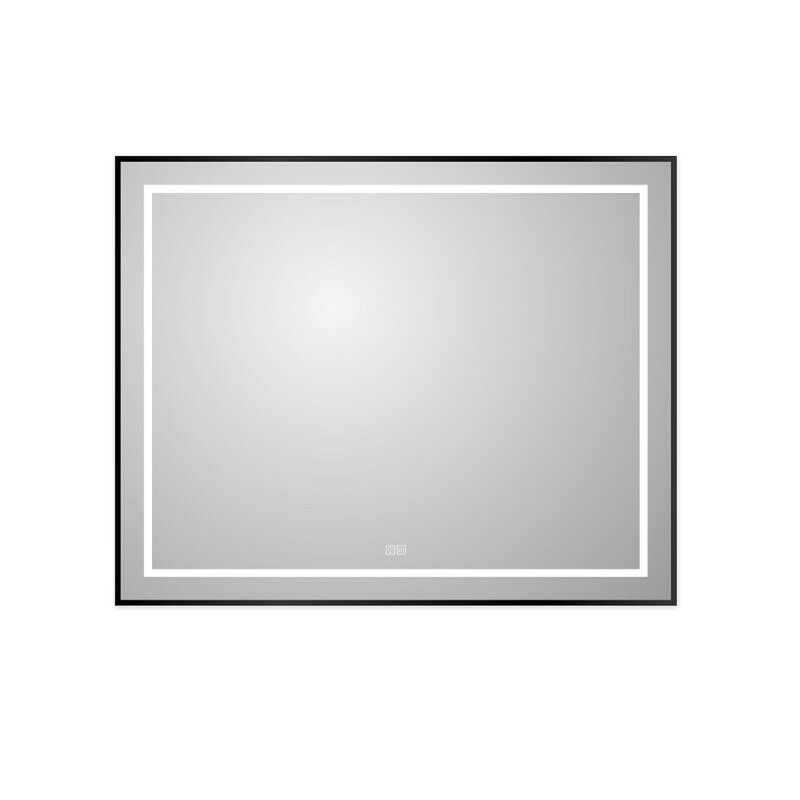 Изображение товара Зеркало BelBagno Kraft SPC-KRAFT-1000-800-LED-TCH-WARM-NERO, 100 см, со встроенной подсветкой и подогревом, черный Изображение товара Зеркало BelBagno Kraft SPC-KRAFT-1000-800-LED-TCH-WARM-NERO, 100 см, со встроенной подсветкой и подогревом, черный