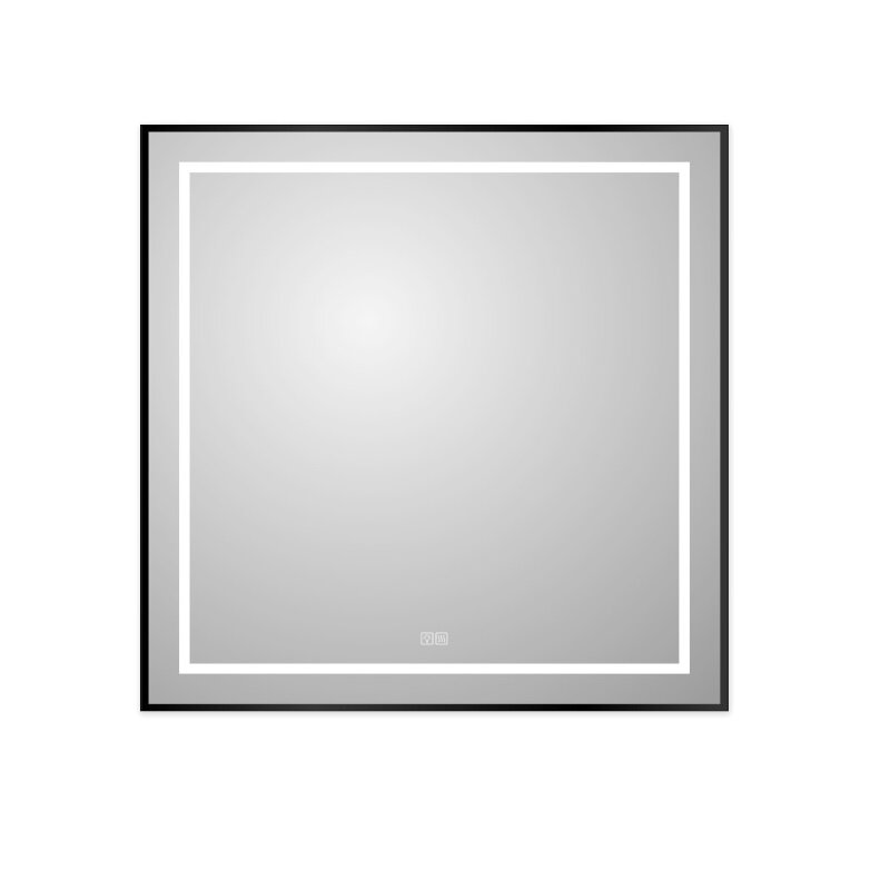 Изображение товара Зеркало BelBagno Kraft SPC-KRAFT-900-800-LED-TCH-WARM-NERO, 90 см, со встроенной подсветкой и подогревом, черный Изображение товара Зеркало BelBagno Kraft SPC-KRAFT-900-800-LED-TCH-WARM-NERO, 90 см, со встроенной подсветкой и подогревом, черный