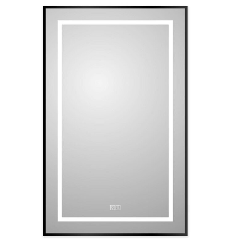 Изображение товара Зеркало с подсветкой и подогревом BelBagno Kraft 60x80 см черный Изображение товара Зеркало с подсветкой и подогревом BelBagno Kraft 60x80 см черный