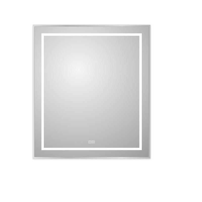 Изображение товара Зеркало с подсветкой и подогревом BelBagno Kraft 70x80 см сатин