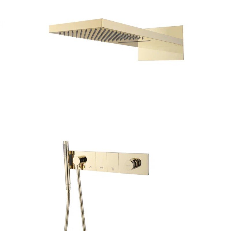 Изображение товара Душевая система Boheme Zodiac 132-G с верхним и ручным душем Gold