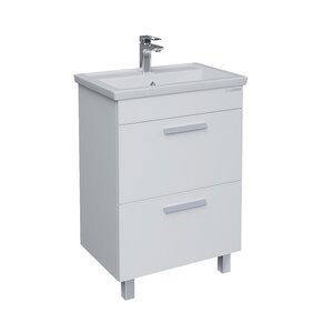 Изображение товара Тумба под раковину Grossman Нео 106028 60 см белая напольная с ящиками