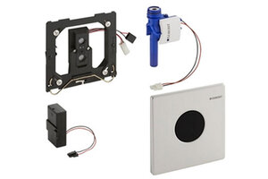 Изображение товара Клавиша смыва Geberit Sigma Type 10 116.025.SN.1 для писсуара, 230В, хром матовый/полированный