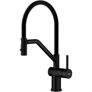 Изображение товара Смеситель для кухонной мойки Raglo R86.41.06, с гибким изливом, цвет черный матовый