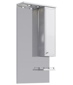 Изображение товара Зеркальный шкаф Aqwella Барселона 55 с подсветкой и розеткой белый