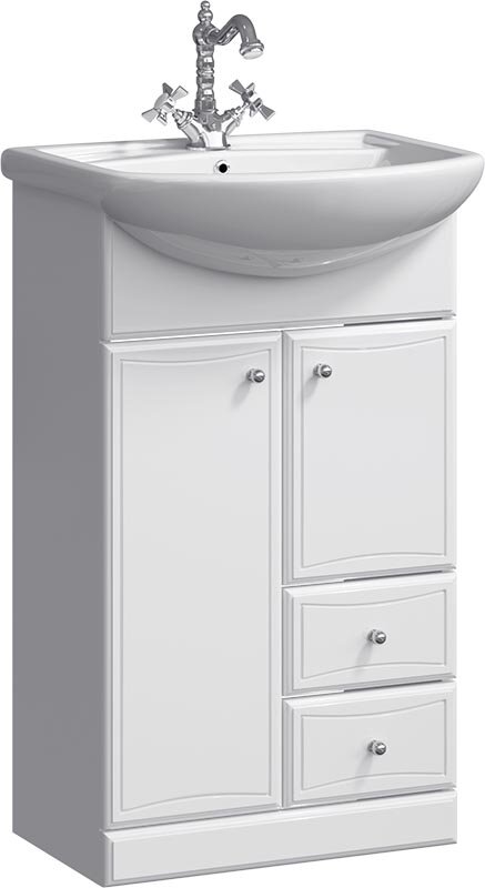 Изображение товара Тумба под раковину Aqwella Барселона 55 напольная белая Россия