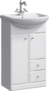 Изображение товара Тумба под раковину Aqwella Барселона 55, напольная, белый, Ba.01.05/2