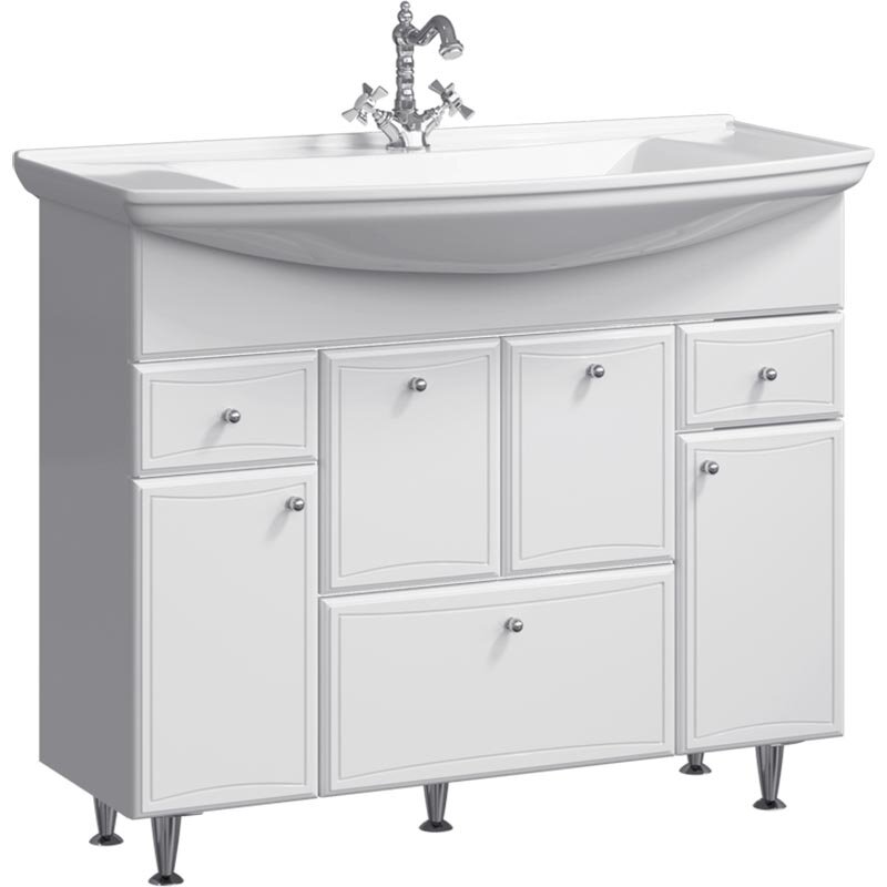 Изображение товара Тумба под раковину Aqwella Барселона 105 напольная белая