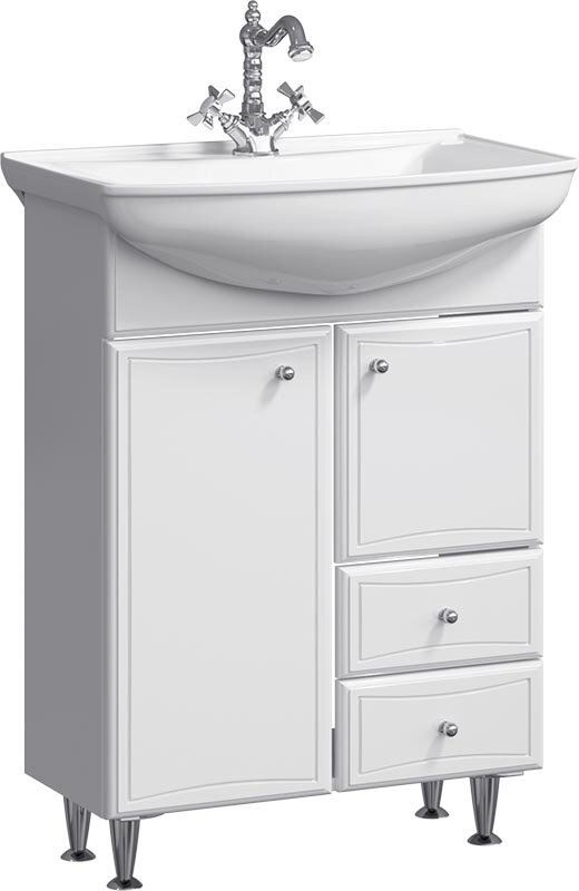 Изображение товара Тумба под раковину Aqwella Барселона 65 напольная белая Россия