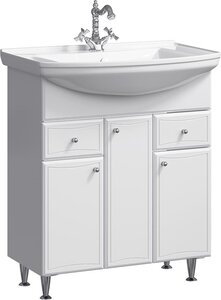 Изображение товара Тумба под раковину Aqwella Барселона 85, напольная, белый, BA0108K