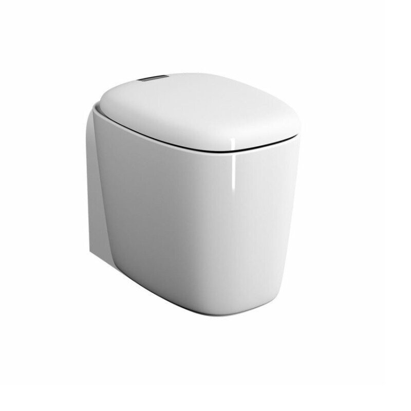 Изображение товара Безободковый приставной унитаз Vitra Plural 7815B403-0075 белый, фарфор, гарантия 10 лет