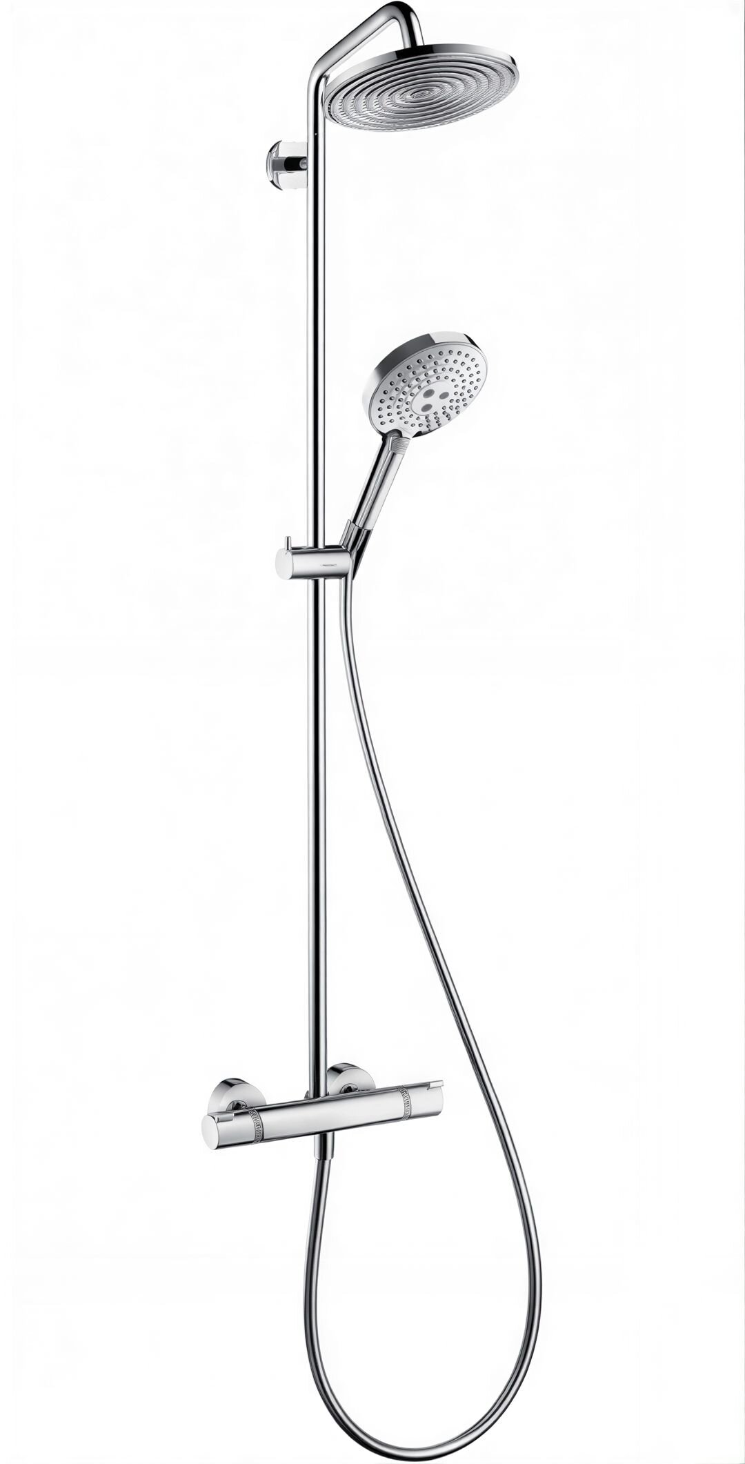 Изображение товара Душевая система Hansgrohe Raindance 27116000 Select S 240 Showerpipe EcoSmart 9 л/мин, термостатическая, хром