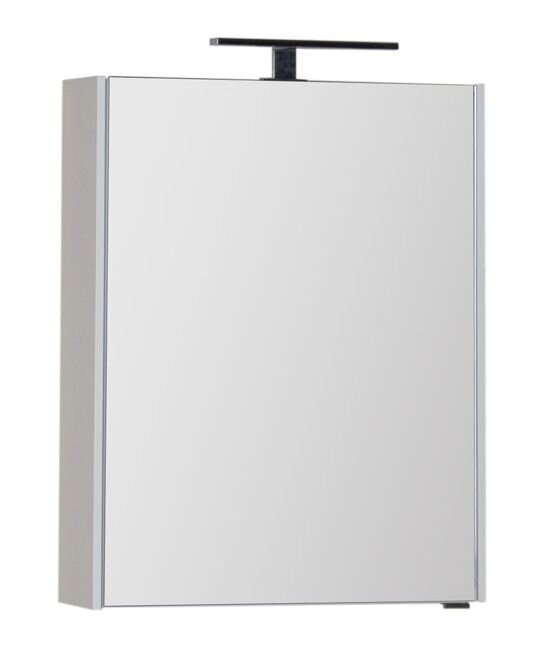 Изображение товара Зеркало-шкаф Aquanet Латина 60 см белое с хромовой фурнитурой, подвесное