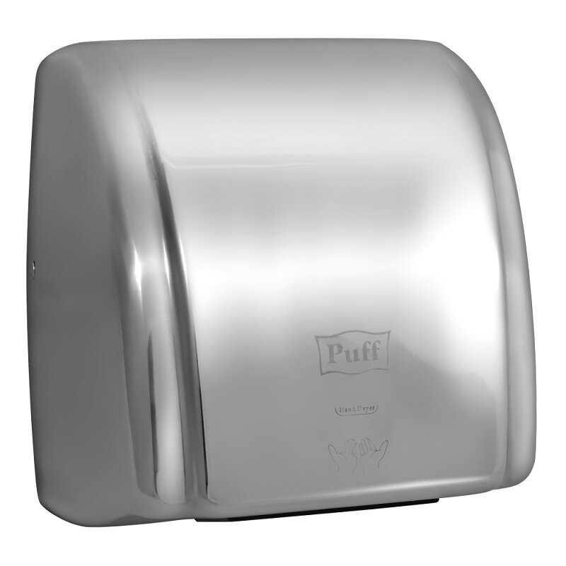 Изображение товара Сушилка для рук Puff-8851S, сенсорная, 2100 Вт, антивандальная, цвет хром