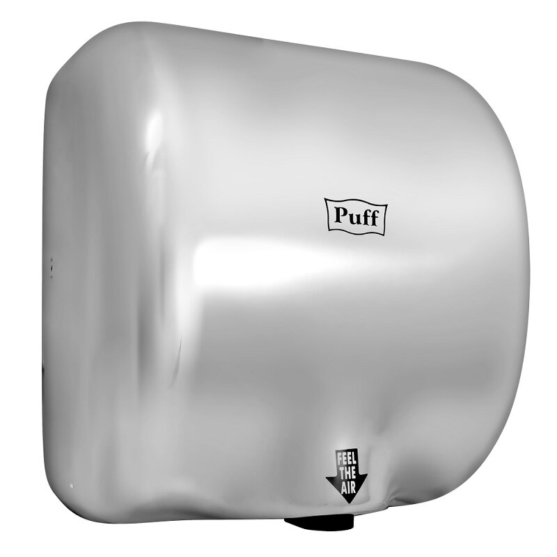 Изображение товара Сушилка для рук Puff-8888 сенсорная антивандальная 1800 Вт хром матовая