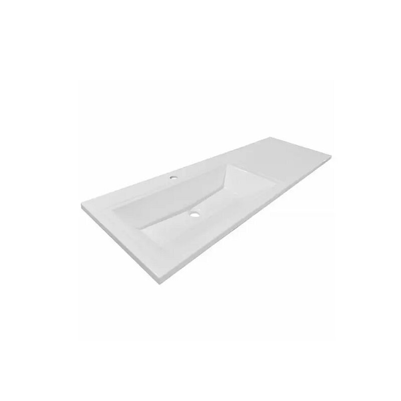 Изображение товара Раковина Style Line Даллас 150 см искусственный камень белая угловая прямоугольная