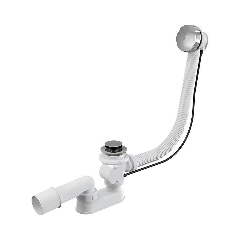 Изображение товара Слив-перелив Vega 100 см полуавтомат хром для ванны