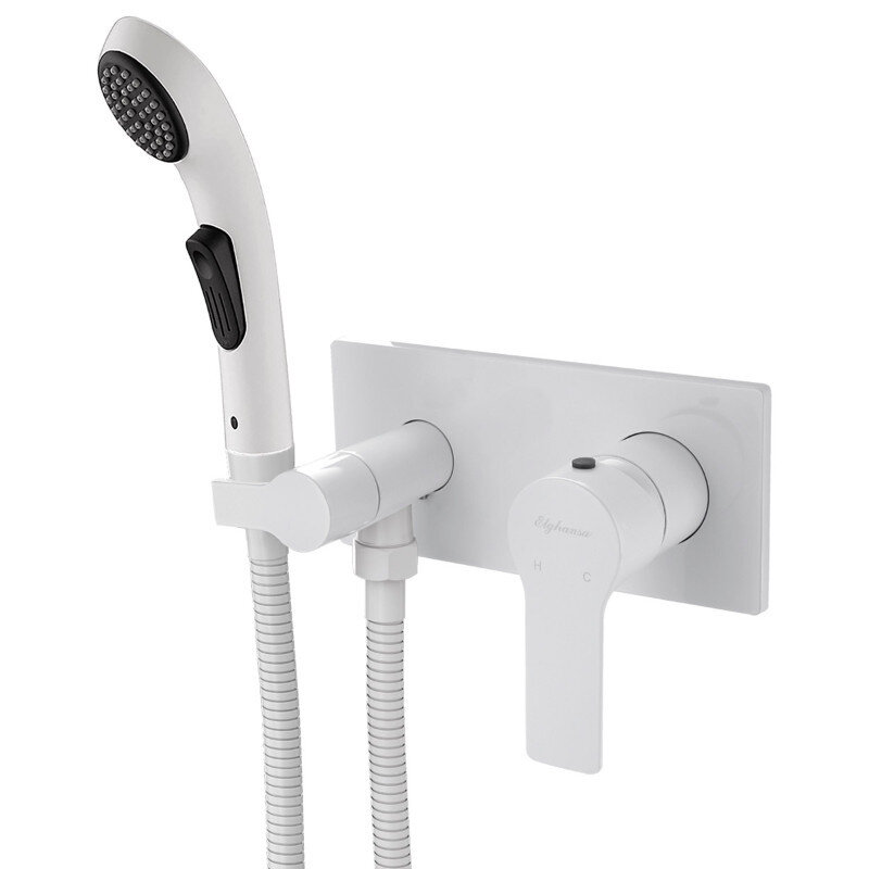 Изображение товара Гигиенический душ Elghansa Squareline 15Q0943-White со смесителем белый