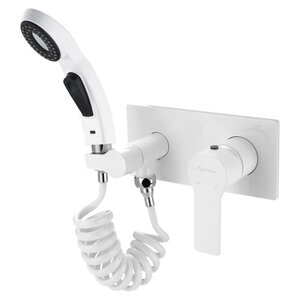 Изображение товара Гигиенический душ Elghansa Squareline 15Q0943-White со смесителем белый Германия