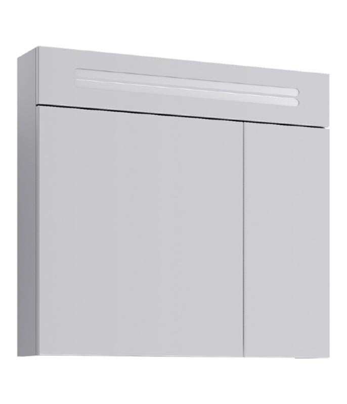 Изображение товара Зеркальный шкаф Aqwella Нео 80 см с подсветкой и розеткой, белый, Россия