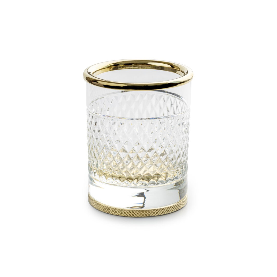 Изображение товара Декоративный стакан для зубных щеток Boheme Aura 10252-G золото Изображение товара Декоративный стакан для зубных щеток Boheme Aura 10252-G золото