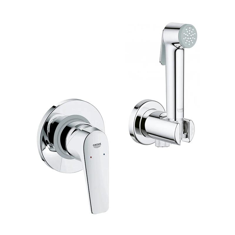 Изображение товара Гигиенический душ Grohe BauFlow со смесителем, хром, скрытая установка