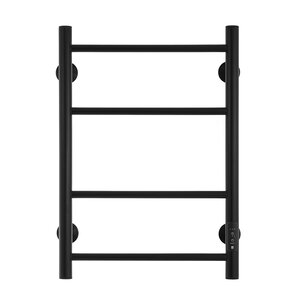 Изображение товара Полотенцесушитель электрический Energy Round 600, EETR0ROUND604R905M, высота 60 см, ширина 40 см, диммер справа, черный матовый