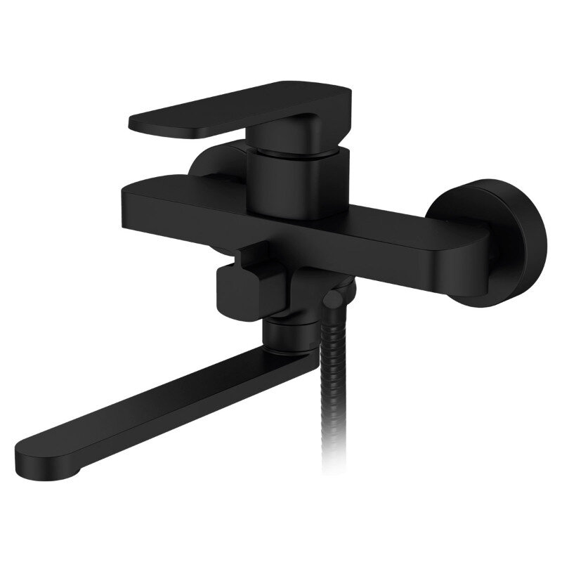 Изображение товара Смеситель для ванной Elghansa Heffen Black с душевым комплектом Германия