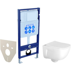 Изображение товара Инсталляция Aquatek Standart с безободковым унитазом Дива