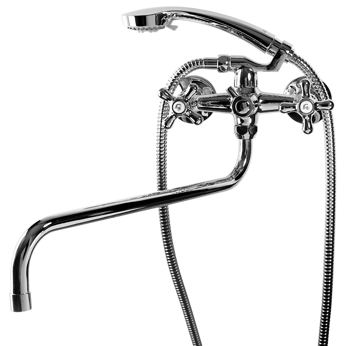 Изображение товара Смеситель Elghansa Retro Chrome 2702754-L/2702754-R, левый/правый, цвет хром