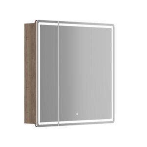 Изображение товара Зеркальный шкаф Sancos Mirror MI80EG, 80 см, с подсветкой, цвет дуб галифакс натуральный